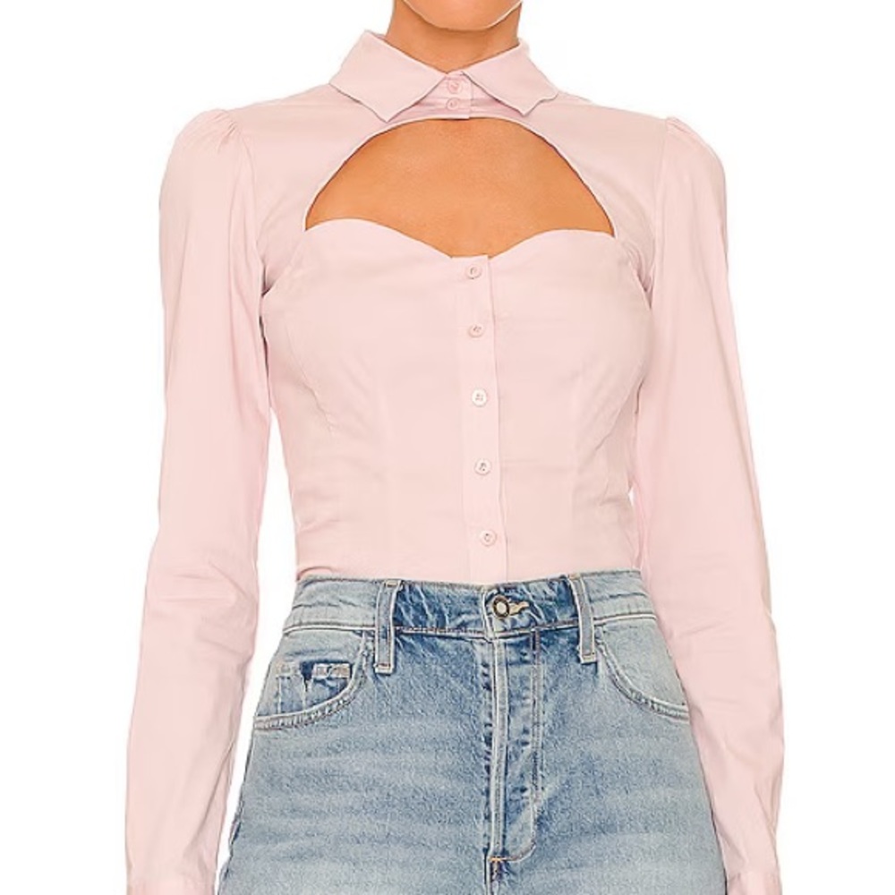 Flur de mal Bella top in pink NWT
